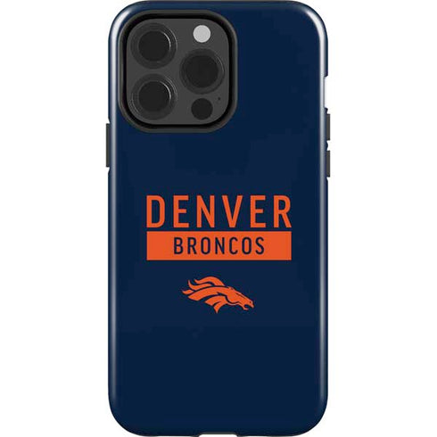 NFL Denver Broncos Blue Performance Series iPhone 15 Pro Impact Case